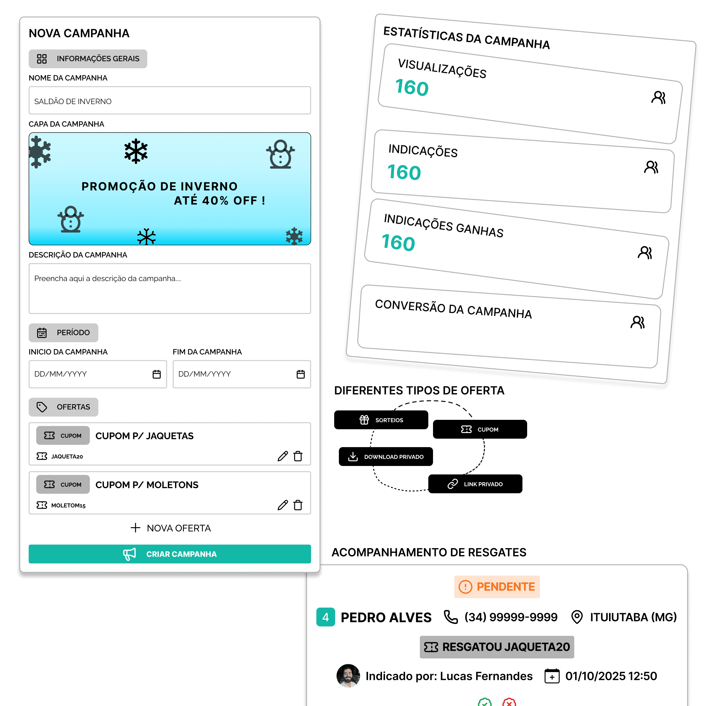 Campanhas de Indicações